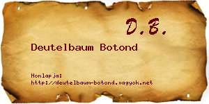 Deutelbaum Botond névjegykártya