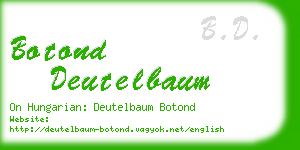 botond deutelbaum business card
